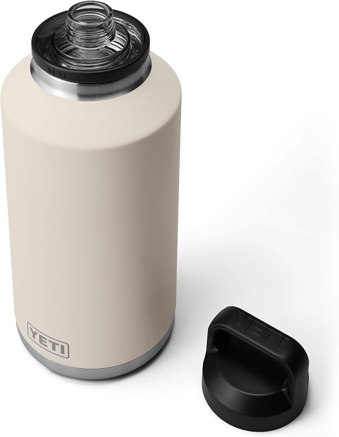 YETI Rambler 64 oz Bottle, Vacuum Insulated, Leakproof, Stainless Steel with Chug Cap, Cape Taupe