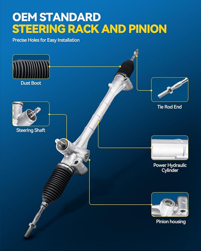 PHILTOP Power Steering Rack and Pinion for 10-15 Prius, 11-17 CT200h | No.1G26003, 4551047050, 4551076010
