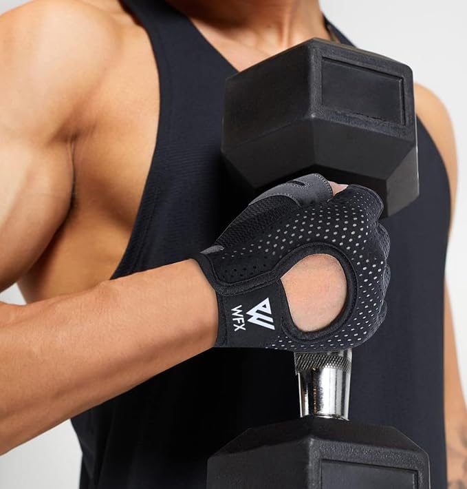 WESTWOOD FOX Weight Lifting Gloves for Men Women Gym Gloves with Wrist Wrap Support for Workout Training Exercise Fitness Hanging, Pull ups for Dumbbell, Cycling