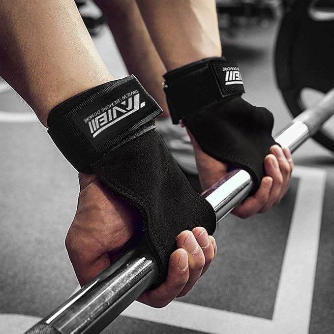 TAVIEW Wrist Straps for Weightlifting for Maximum Grip Support - Lifting Deadlift Strap & Weight Lifting Grips Gloves for Working Out Pull Up Deadlifting & Shrugs