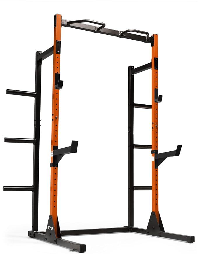 CAP Barbell Power Rack with Pull Up Bar & Attachments - Multiple Colors
