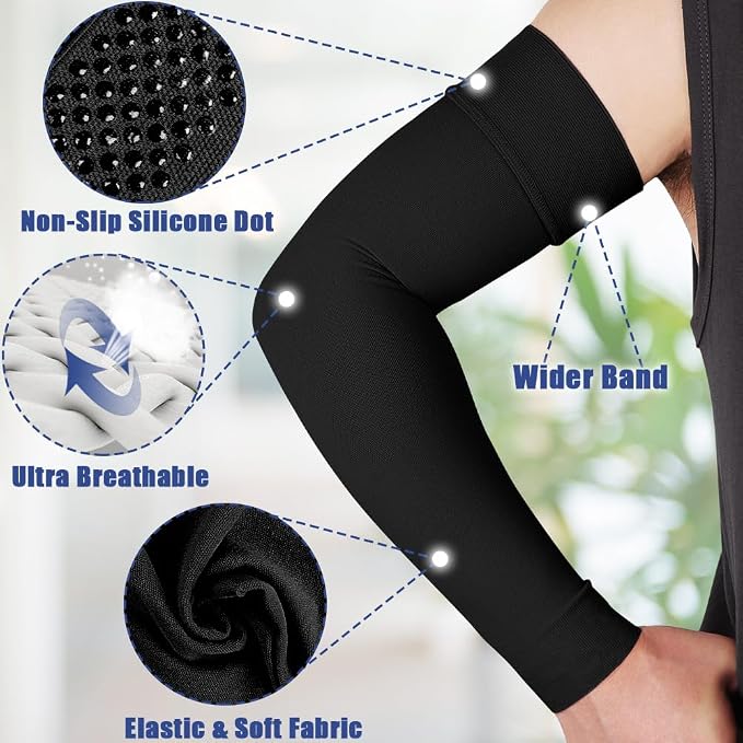 beister Compression Arm Sleeve, 20-30 mmHg Medical Support for Women | Firm graduated pressure; upper-to-wrist coverage; lymphedema, swelling, arthritis and post-surgical recovery routines