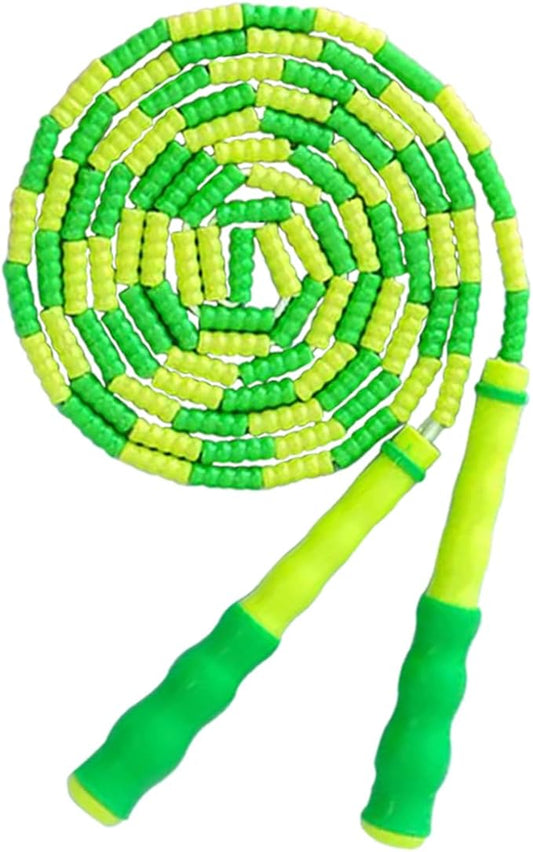 Jump Rope for Kids Girls and Boys, Soft Beaded Jump Ropes, Adjustable Skipping Rope, Tangle-Free Segmented Rope for Kid and Women Men Adults Exercise, Keeping Fit, Training - 9.2Ft