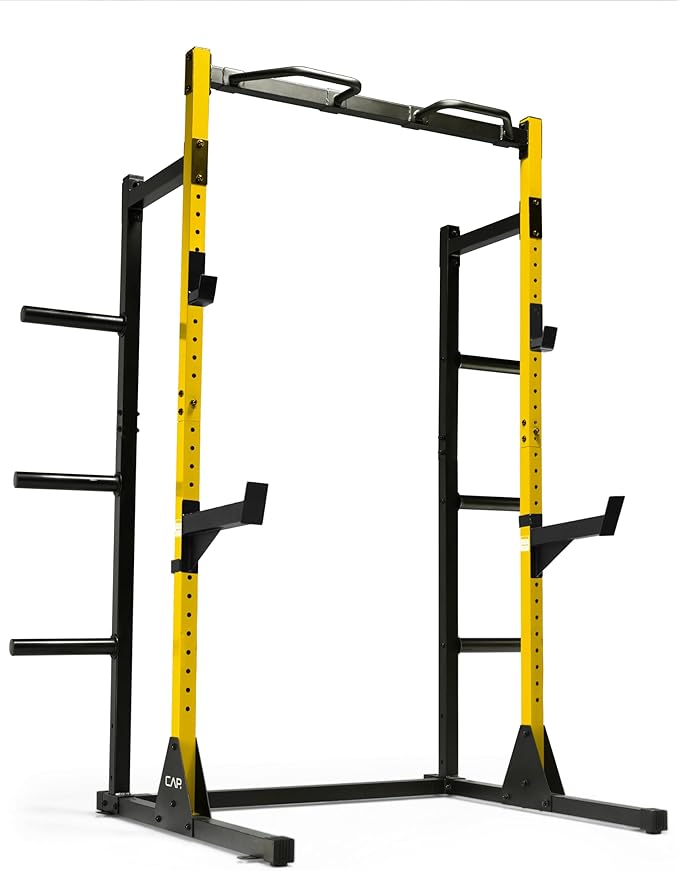 CAP Barbell Power Rack with Pull Up Bar & Attachments - Multiple Colors