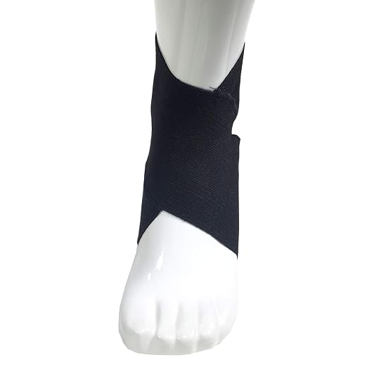 Champion Figure-8 Ankle Support, Light Elastic Compression Brace, Muscle Joint Recovery, Beige, 3X-Large