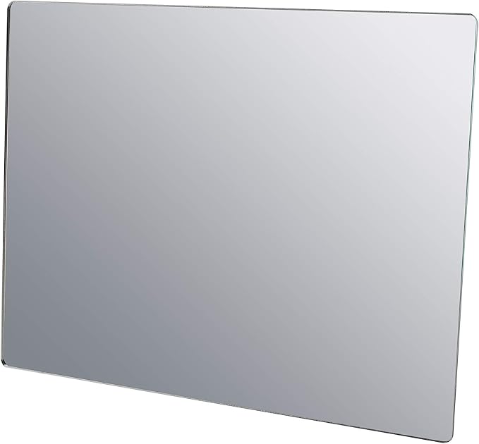 Marketing Holders 4 Pack Acrylic Mirror Sheet 8" x 10" Reflective Frameless Lucite Tile Lightweight Portable Display with Rounded Corners for Buddy Sour Horses Chicken Coops and Babies