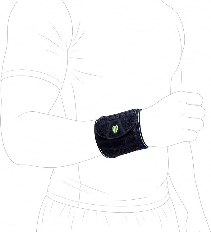 Bauerfeind Sports Wrist Strap - German Engineered Wrist Compression Support for Weightlifting, Crossfit, Tennis, Lifting - Adjustable Tightness Brace with 3D Airknit Fabric - 1 Per Box
