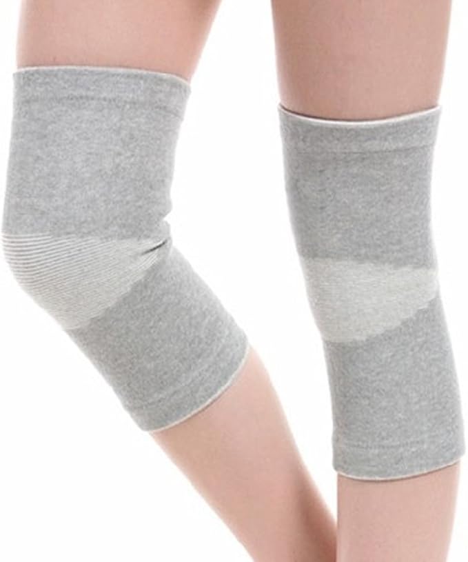 JUMISEE (One Pair Cotton Knee Sleeves for Knee Support, Circulation Improvement & Pain Relief Compression Knee Brace