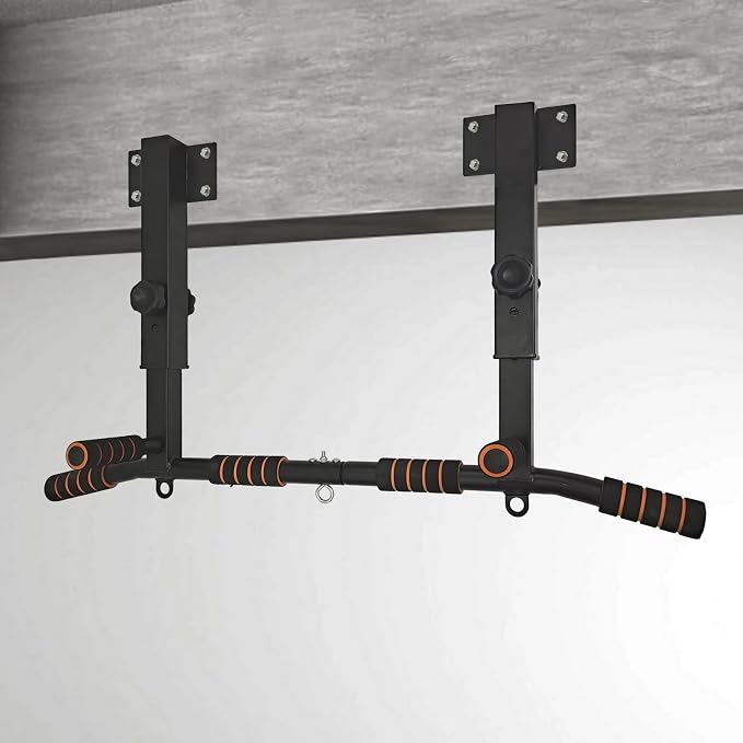 Wall Mounted Pull Up Bar Multifunctional Chin Up bar for Home Gym | Heavy Duty Multifunctional,Power Tower Set,Training Equipment Fitness Dip Stand,Supports to 440 Lbs