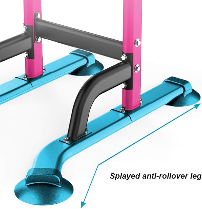 SogesHome Multi-Function Power Tower Pull Up Bar Dip Station for Home Gym | Height Adjustable PullUp Dip Stand, Full Body Strength Training Equipment, Fitness Workout for Push Ups Dips, 330LB Capacity
