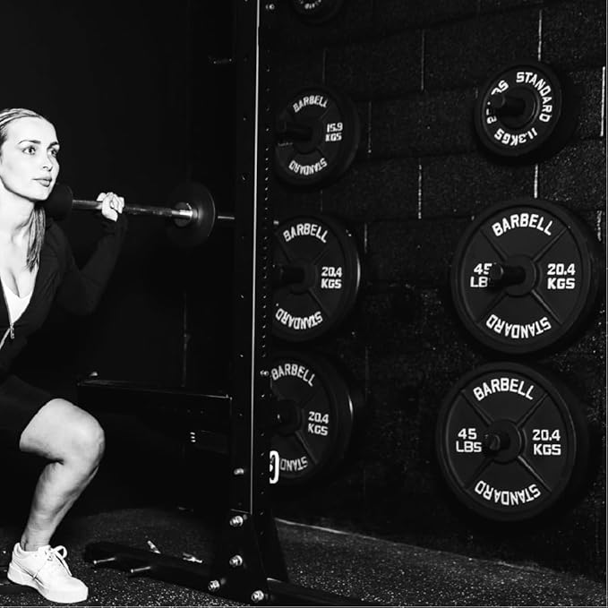 Weight Plate Pairs and Sets from Barbell Standard | Powder Coated & Extremely Durable | Fits 2" Olympic Barbells | 2% Tolerance Guarantee