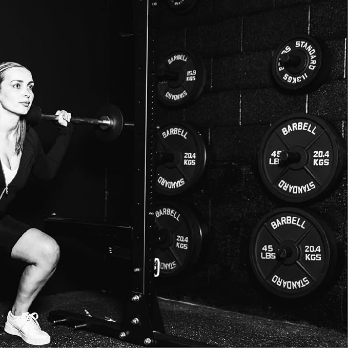 Weight Plate Pairs and Sets from Barbell Standard | Powder Coated & Extremely Durable | Fits 2" Olympic Barbells | 2% Tolerance Guarantee