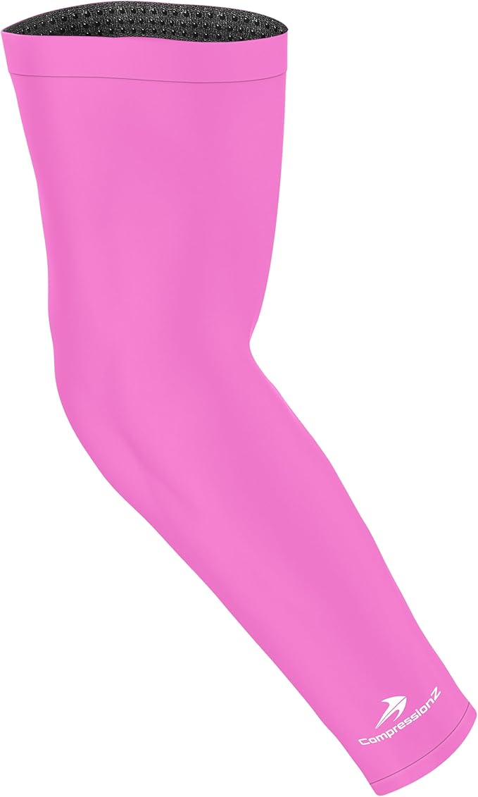 CompressionZ Compression Arm Sleeves for Men & Women| Cooling UV Sun Protection Elbow Pain Relief for All Sports and Recovery