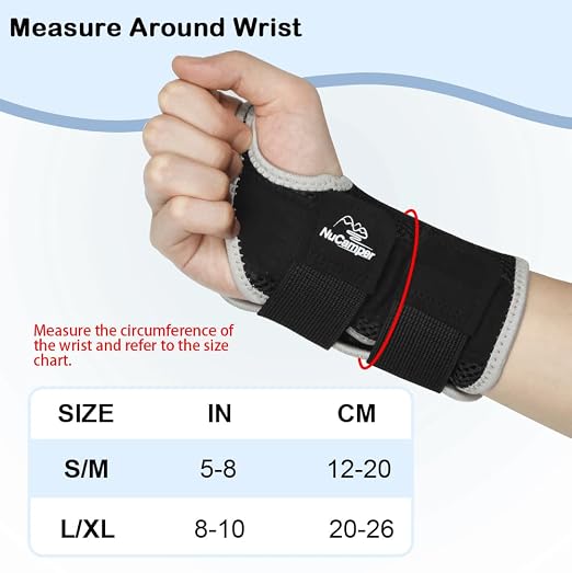 Wrist Brace for Carpal Tunnel Relief, Adjustable Wrist Support Splint Hand Brace for Men Women, Wrist Stabilizer Night Support for Pain Relief,Tendinitis,Arthritis(Right Hand, S/M)