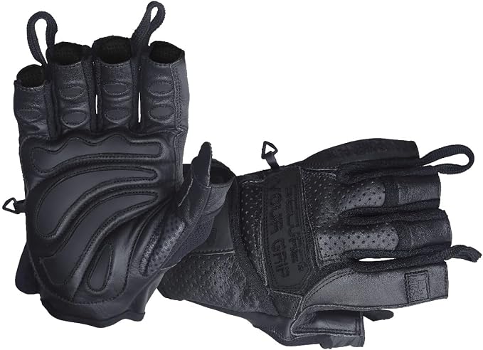 Elite Leather Gym Gloves – Grip & Comfort Design for Weightlifting, Powerlifting, Bodybuilding & Strength Training Workouts for Men & Women