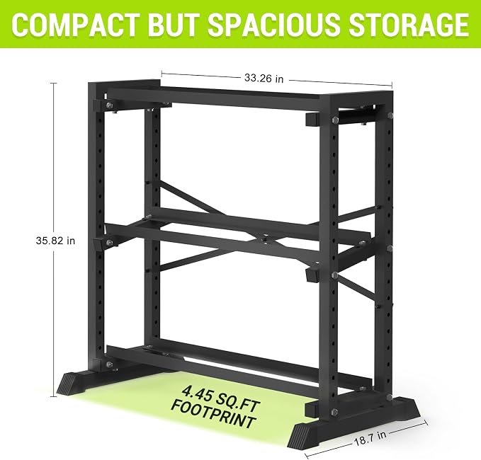 Eocnrhe Dumbbell Rack Stand Only, Weight Rack for Home Gym, 3-Tier Adjustable Dumbell Rack Heavy-Duty Weight Stand for Dumbbells Kettlebells