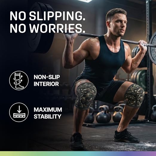 Modvel Strength 7mm Knee Sleeves (Pair) for Weightlifting & Powerlifting (USPA, IPL Approved) | High-Performance Knee Compression Support For Squats, Weight Lifting - Men and Women
