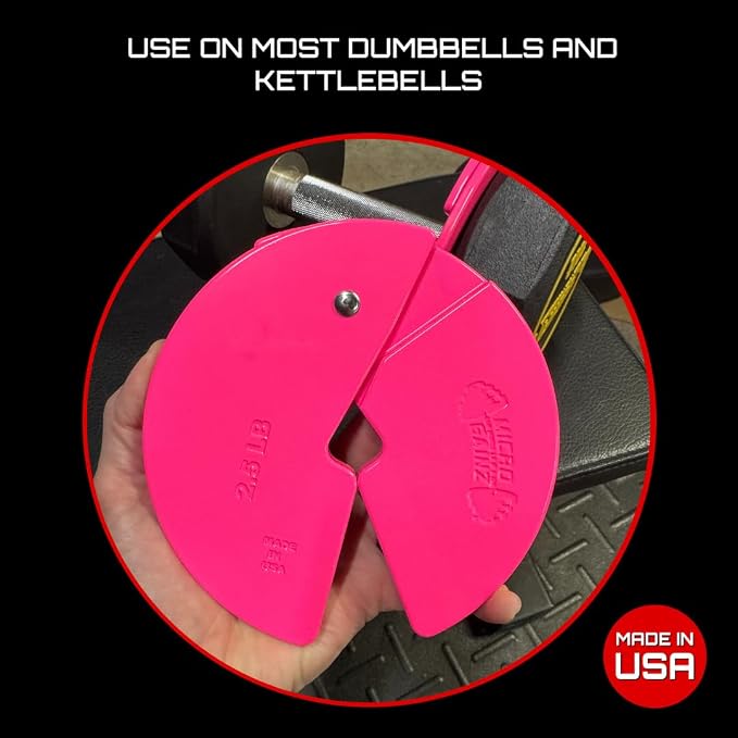 Micro Gainz 2.5LB Dumbbell Fractional Weight Plates, 4-Piece