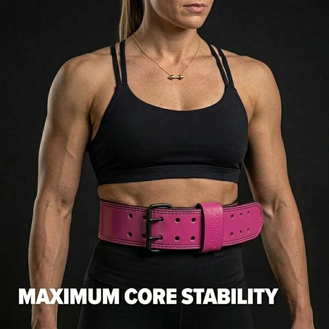7mm Leather Weight Lifting Belt (IPF Approved) – 4” to 2” Tapered Weightlifting Belt for Powerlifting, Olympic Lifting, Gym & Workout – Back Support Belt for Men & Women