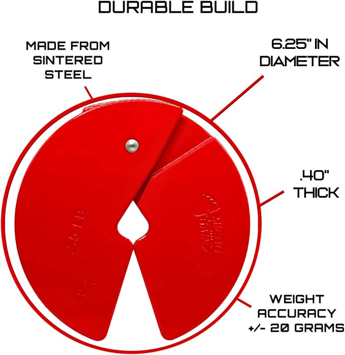 Micro Gainz 2.5LB Dumbbell Fractional Weight Plates, 4-Piece