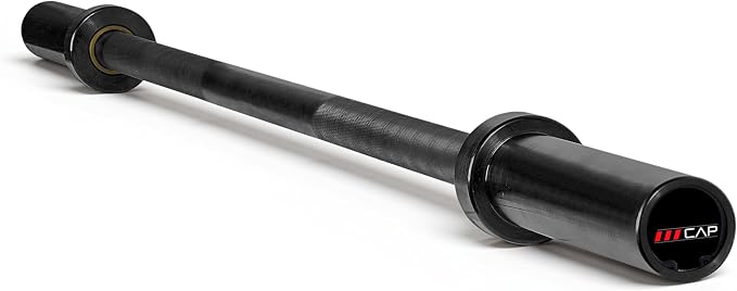CAP Olympic Barbell - 5FT, 6FT, & 7FT Strength Training Weight Bars, Multiple Options