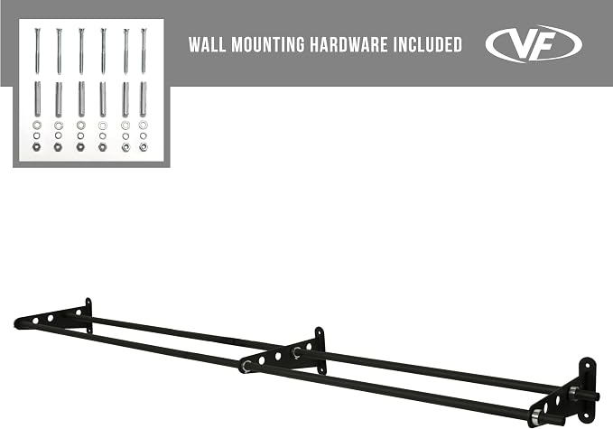 Valor Fitness Wall-Mounted Adjustable Ball Storage Rack – Holds Slam Balls, Medicine Balls, Stability Balls, Basketballs – Compact Sports Equipment Organizer for Home Gyms and Commercial Use