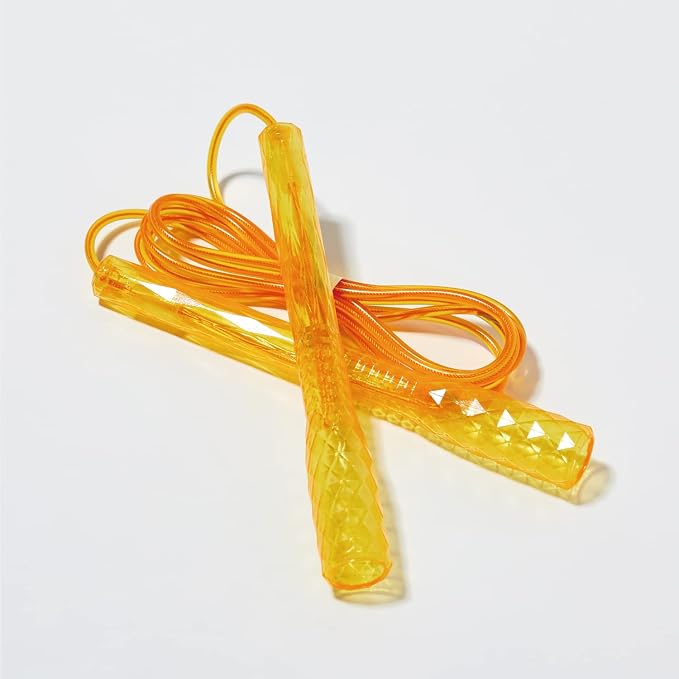 Skipping Jump Rope for Fitness Workout - Light Weight, Adjustable, Tangle Free, Excellent line control for Cardio Boxing, CrossFit, Training Exercise All Ages and Gender ( Special Luxury, KA-220, Made in Korea)