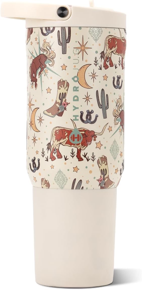 HydroJug Sport 20 oz Insulated Stainless Steel Water Bottle, Rodeo