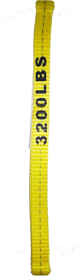 Everest C1150 1" x 3' Flat Endless Sling Yellow Lifting Sling for Construction, Lifting, Moving, Hoisting - Strap Heavy Duty - 1-Pack 3200lbs WLL