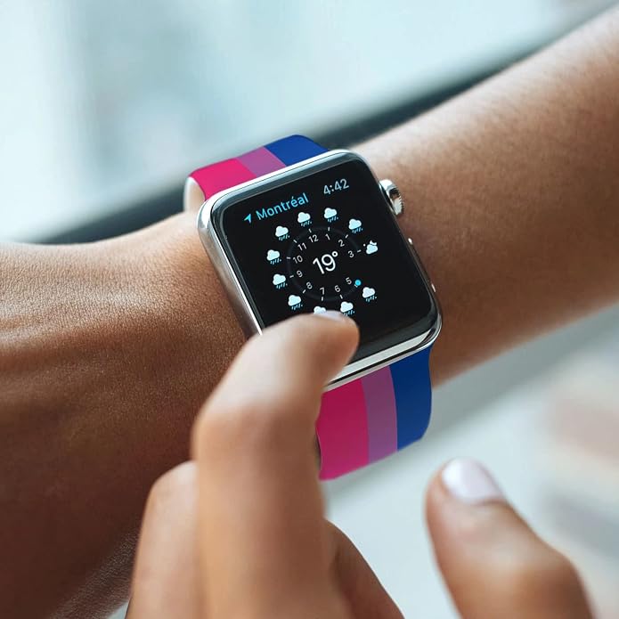 Pride Watch Band Compatible with Apple Watch Series 11 10 9 8 7 6 5 4 Ultra SE (Replacement Silicone Strap for iWatch 40mm - 49mm)