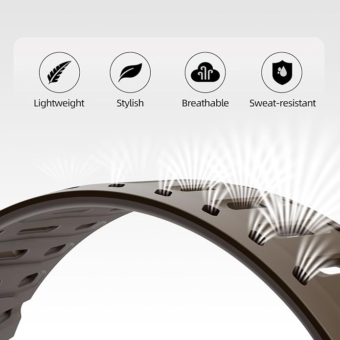 X-it Magnetic Watch Band for Apple Watch Ultra 49mm, 46mm/45mm/44mm, Silicone Sport Strap with Strong Magnet for Men and Women, Compatible with Apple Watch Series 11/10/9/8/7/6/5/4/3/2/1 and SE