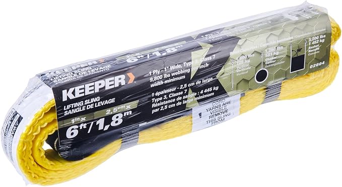 Keeper (02604 6' x 1" Lift Sling, 1 Ply
