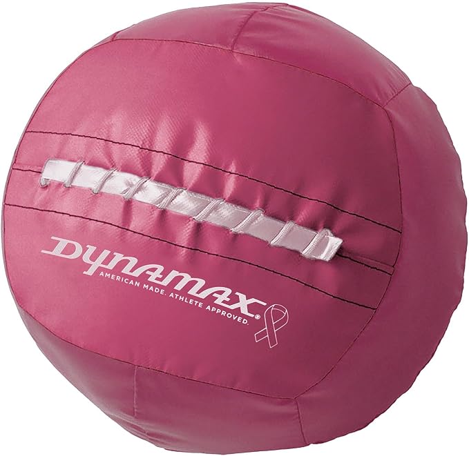 Dynamax Standard Medicine Ball, 4–30 lb Soft Shell Wall Ball, 14-Inch Weighted Exercise Ball for Strength Training, Core Workouts, Conditioning & Functional Fitness