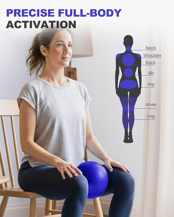 Trideer 9-Inch Pilates Ball, Small Exercise Ball Pilates Equipments for Yoga, Physical Therapy, Pregnancy, Postpartum, Core Training, Balance, Stability and Stretching