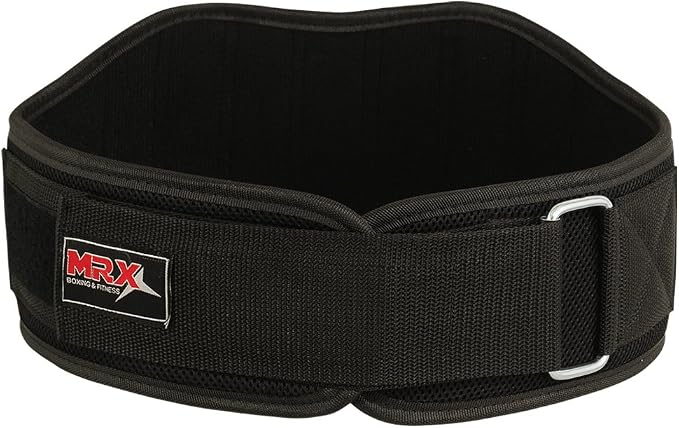 MRX Weight Lifting Belts for Men Fitness Training Gym Back Support Powerlifting Belt 8" Wide Workout Belts for Deadlift, Squat, Weightlifting, Strength Training
