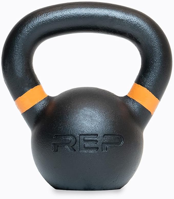REP Fitness Single Kettlebells Weight Range, Cast Iron, Strength Training, Power Workout Equipment, Home Gym, Free Weights, Dumbbell Alternative, Exercise, Men, Women