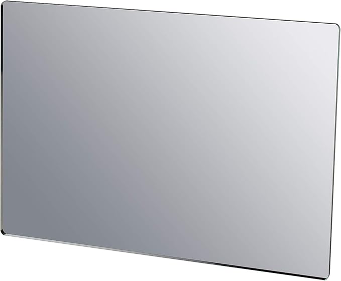 Marketing Holders 3 Pack Acrylic Mirror Sheet 5" x 7" Reflective Frameless Lucite Tile Lightweight Portable Display with Rounded Corners for Makeup Bags Hair Salons and Traveling