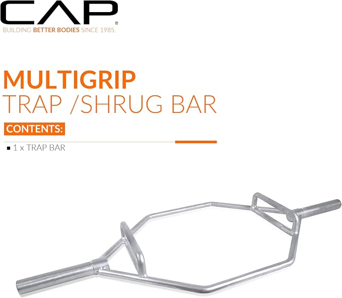 CAP Olympic Trap Bar | Heavy-Duty Hex Shrug & Deadlift Weight Bar