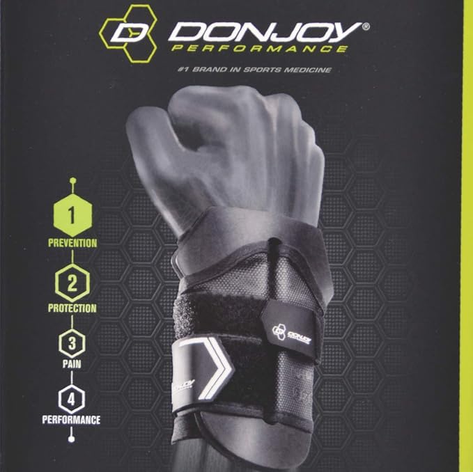 DonJoy Performance Anaform Wrist Wrap Support Brace, Maximum Wrist Protection for Football, Motocross, Cheer, Golf,