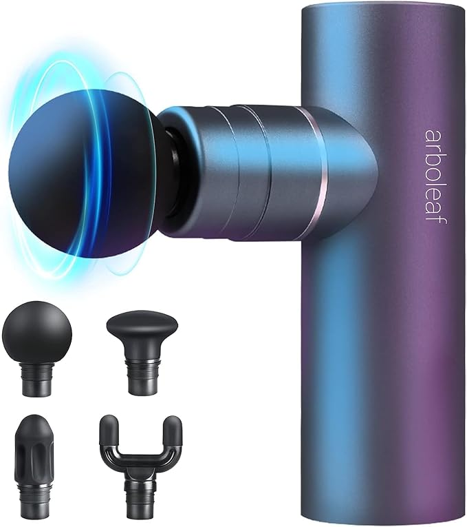 arboleaf Mini Massage Gun Deep Tissue, Portable Percussion Muscle Massager | Small Yet Powerful Full-Metal Design with a Quiet Brushless Motor for Deep Muscle Relief at Home, the Gym, or While Traveling
