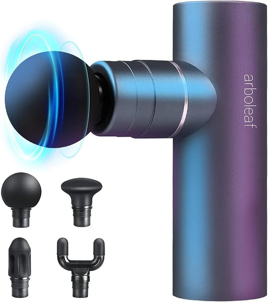 arboleaf Mini Massage Gun Deep Tissue, Portable Percussion Muscle Massager | Small Yet Powerful Full-Metal Design with a Quiet Brushless Motor for Deep Muscle Relief at Home, the Gym, or While Traveling