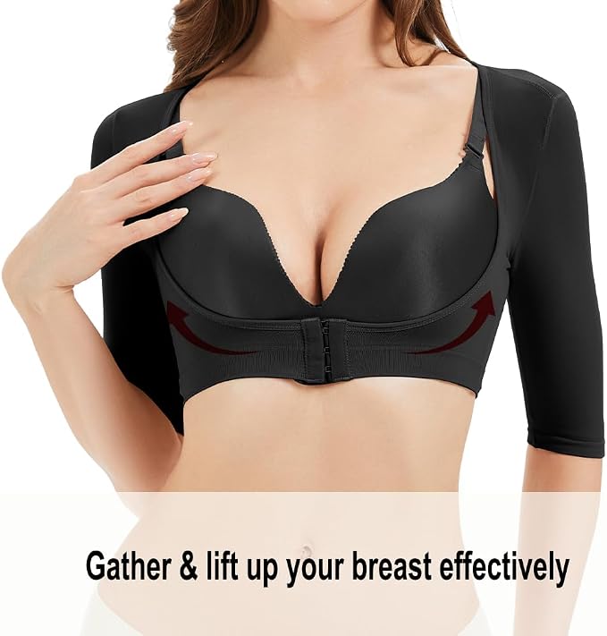 KSKshape Arm Shaper for Women Arm Compression Sleeves Post Surgical Slimming Sleeves Posture Corrector Tops Shapewear