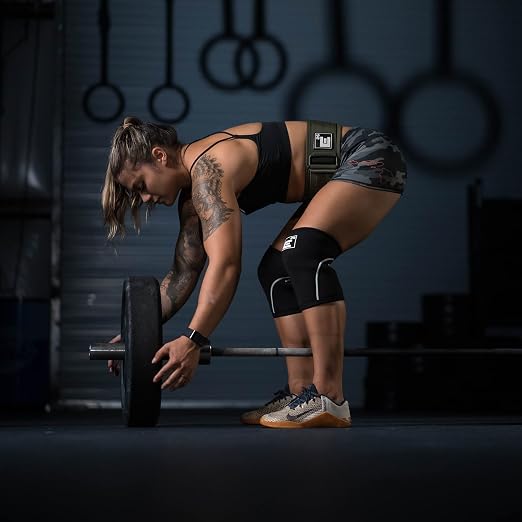 Element 26 Knee Sleeves for Weight Lifting with Gym Bag (S, Black) | 6mm Neoprene Support for Powerlifting, CrossFitting, Squats, Deadlifts, 7mm Compression, Non-Slip, Men & Women, Sold As Pair