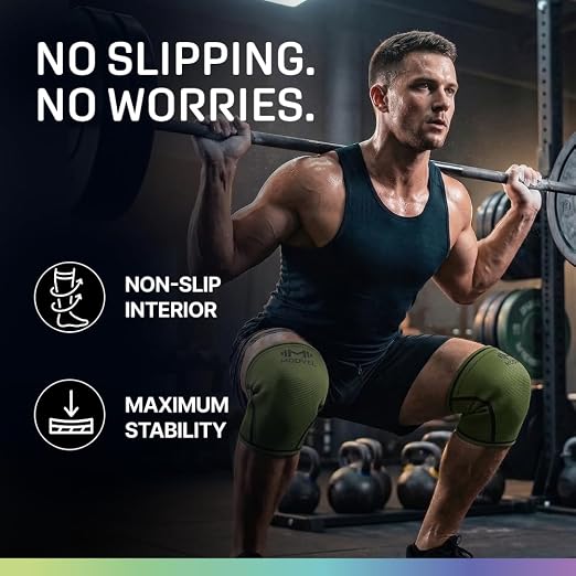Modvel Strength 7mm Knee Sleeves (Pair) for Weightlifting & Powerlifting (USPA, IPL Approved) | High-Performance Knee Compression Support For Squats, Weight Lifting - Men and Women