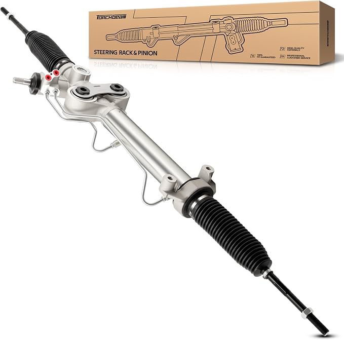 Torchbeam Power Steering Rack & Pinion Assembly Fit for 07-14 Tahoe, Suburban 1500, Yukon, Yukon XL 1500, Escalade, Escalade ESV, 07-13 Escalade EXT, Avalanche, Hydraulic Steering, OEM 22-1145