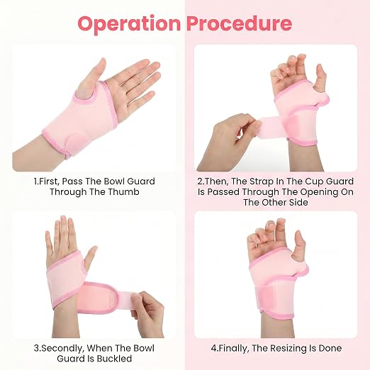 Kids Wrist Brace 4 Pack, Wrist Support Braces Adjustable Compression | Flexible Adjustable Wrist Stabilizer with Compression Straps Supportive Wrist Guard for Kids Sports and Night Sleeping Use