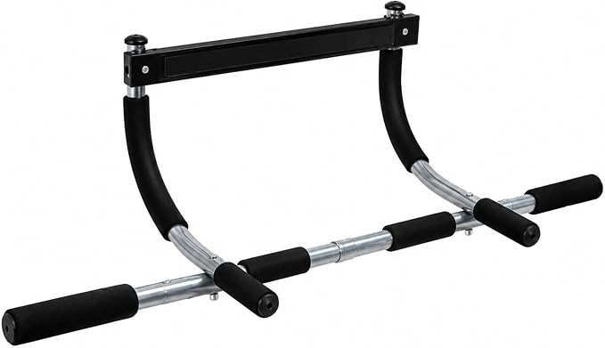 Upgrade Pull Up Bar for Doorway - Max Capacity 330 lbs, Portable Upper Body Workout Bar for Strength Training