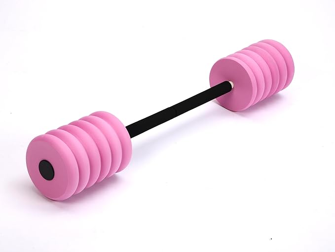 Soulchen Long Aquatic Exercise Dumbbells Pool Exercise Foam Water Weights Dumbbell Aquatic Pool Barbells with High Density EVA Foam for Swim Water Aerobics Workouts Loss