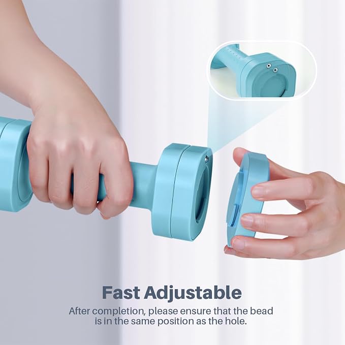 Zempox Hand Weights for Women at Home 2-5 lb Light Adjustable Dumbbells Set | Adjustable 2-5 lb(A Pair 4lb 6lb 8lb 10lb), 4-in-1 Design, TPU Soft Grip, Quick Weight Change, Compact for Home, Gym, Office