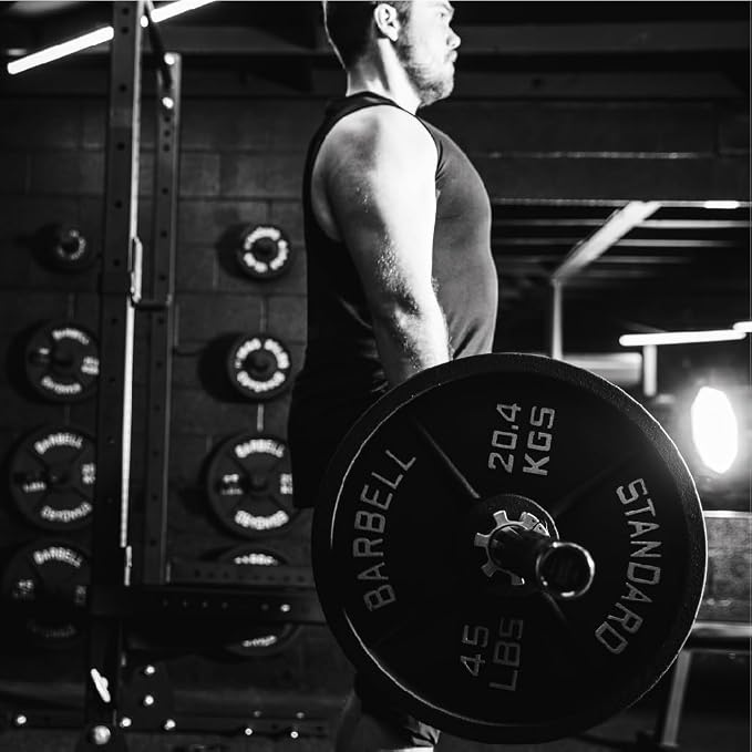 Weight Plate Pairs and Sets from Barbell Standard | Powder Coated & Extremely Durable | Fits 2" Olympic Barbells | 2% Tolerance Guarantee